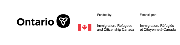 Ontario logo and Immigration, Refugees and Citizenship Canada logos